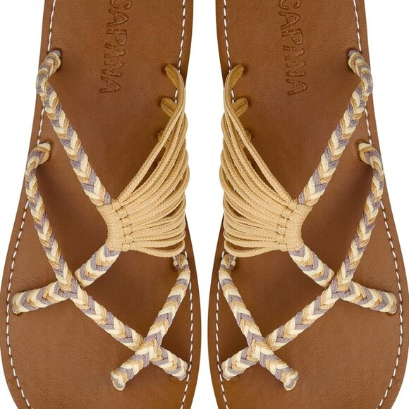 Capana Shoes - Capana Ocean Bliss Woven Sandals Size 7